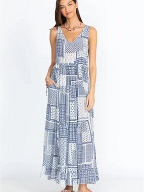 Johnny Was Rinit Silk Dress M New with Tags
